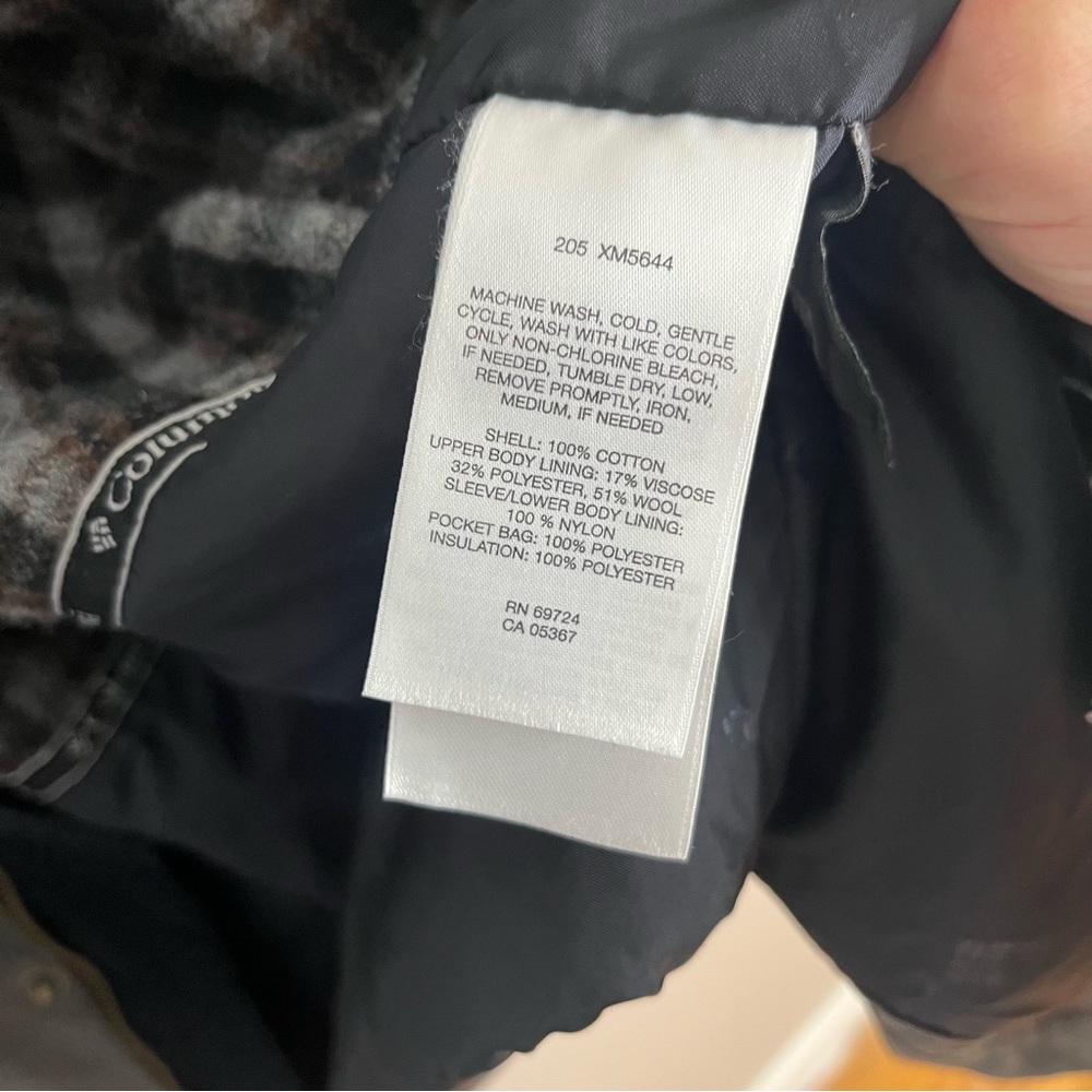 Columbia Size XL Men's Barn Coat Insulated Corduroy Collar Denim Chore Grey - Picture 7 of 9